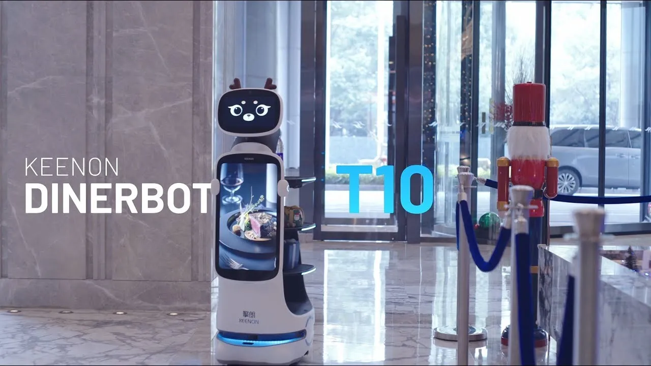 Keenon DINERBOT T10 — кадр из официального видео производителя
