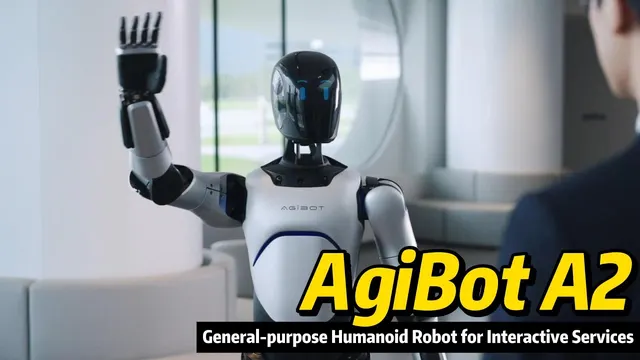 AgiBot A2 — кадр из видео «AGIBOT A2 — сервисный гуманоид для общения с гостями»