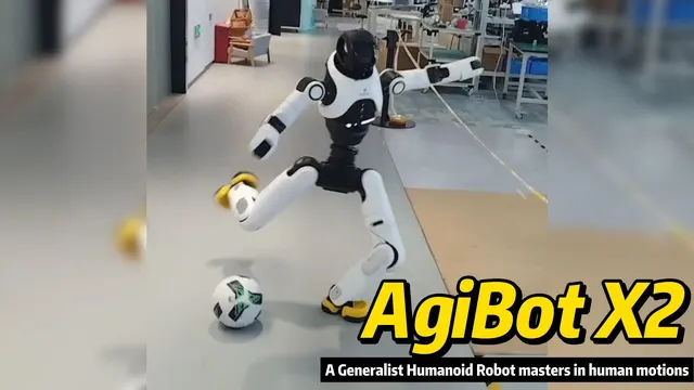 AgiBot X2 — кадр из видео «AGIBOT X2 — гуманоид, который повторяет движения человека»